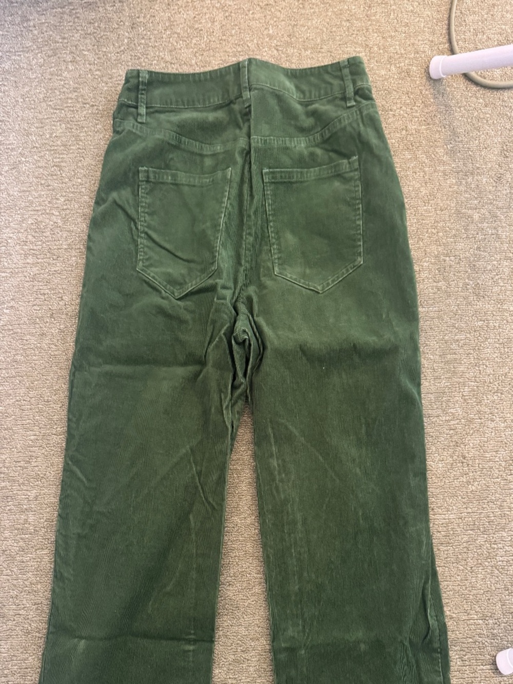 Green corduroy pants